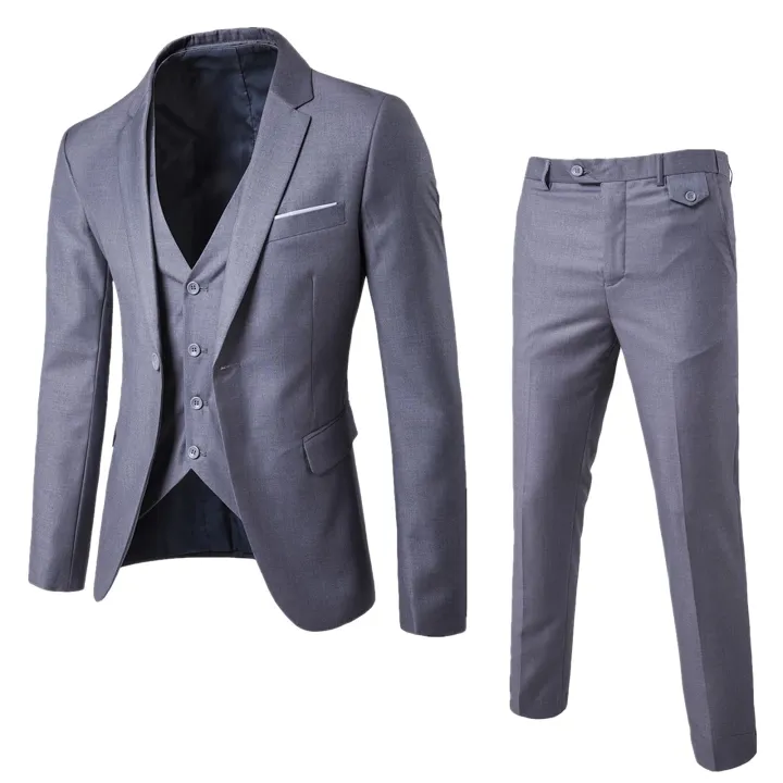 CHAMSGEND%20Groomsmen%20Male%20Three-piece%20Full%20Men's%20Suit%20Pant%20Sets%20Casual%20Wedding%20Party%20Nightclub%20Slim%20Fit%20Black%20Blazer%20For%20Men%20-%20Image%206