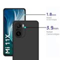 Xiaomi Mi 11X/Mi 11X Pro/Poco F3/K40/K40 Pro Silicone Matte Flexible Soft Phone Case - Black - Phone Back Cover.