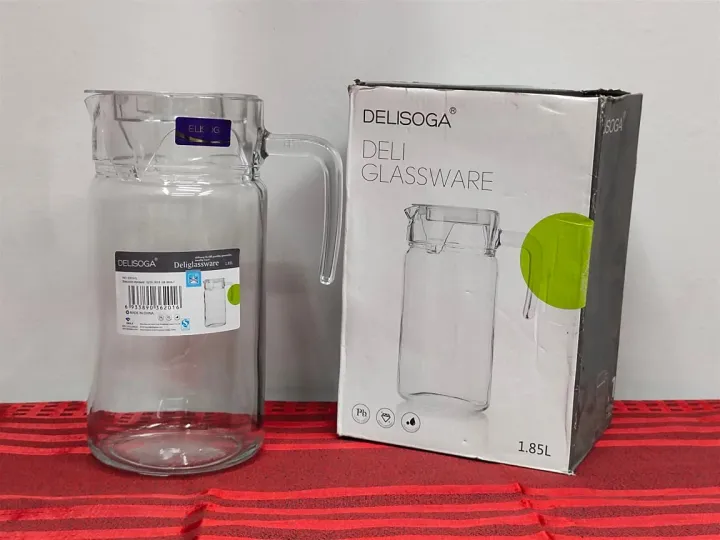 DELISOGA%20Glass%20Pitcher%20Jug.%20Crystal%20Clear%20Glass%20Water%20Jug%20And%20Juice%20Jug%20And%20Pitcher%20With%20Lid.%20-%20Image%204