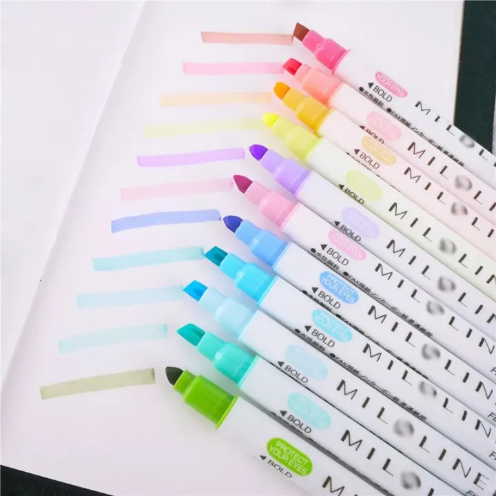 RHS%20Online%2012%20Colors%20Double-ended%20Highlighter%20Pen%20Set%20Fluorescent%20Pens%20Milkliner%20Painting%20Candy%20Colored%20Pen%20Students%20-%20Image%205