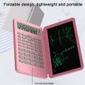 Scientific Calculators, 12-Digit LCD Display with Erasable Writing Tablet Foldable for Home School Meeting and Study.