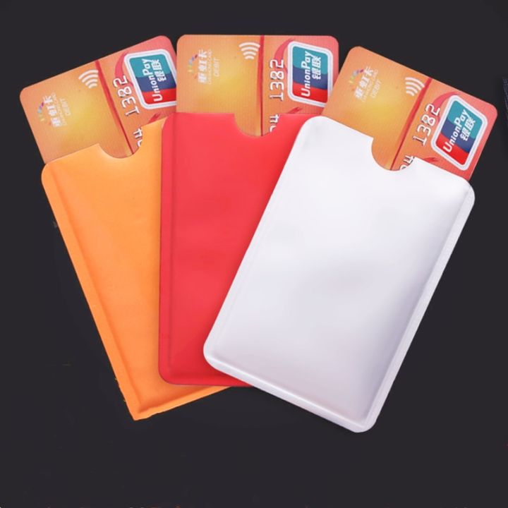 10pcs%20Colorful%20Anti%20Rfid%20Wallet%20Blocking%20Reader%20Lock%20Id%20Bank%20Card%20Holder%20Case%20Protection%20Metal%20Credit%20NFC%20Holder%20Aluminium%20-%20Image%204