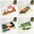 Adventures of Tintin Print Doormat Super Soft Flannel Carpet for Kitchen Bedroom Non-Slip Decor Cartoon Floor Door Mat 40x60cm-400mm x 600mm. 