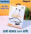 Recrsi wireless Neckband Bluetooth Earphone RE-NY060 Charging becup 200 Hours (Best price).
