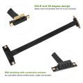 PCIE X1 Riser Cable Dual 90 Degree Right Angle PCIe 3.0 X1 to X1 Extension Cable 8Gbps PCI Express 1X Riser Card. 