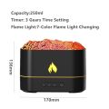 250ml Simulated Volcano Colorful Fire Flame Light Timer Waterless Auto-Off Essential Oil Aroma Diffuser Humidifiers Home Yoga. 