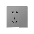 Five Hole Double Switch - AC 220V 16A Wall Mount Switch Panel. 