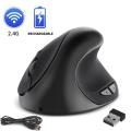 Wireless Vertical Wireless Mouse 6 Buttons Rechargeable Ergonomic Mause 2.4G Optical 1600 DPI USB Gaming Mice For Laptop PC. 