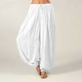 Men And Women Harem Pants Cotton Baggy Afghani Genie Pants Indian Aladdin Trouser BQ. 