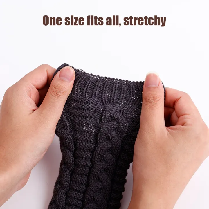 New%20Women%20Fashion%20Winter%20Fingerless%20Gloves%20Girl%20Warm%20Soft%20Wool%20Knitted%20Mittens%20Wrist%20Arm%20Hand%20Half%20Finger%20Elastic%20Short%20Gloves%201Pair%20-%20Image%208