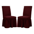 6 pis chair cover turki Elastic Stretch Chair Cover for all dining chair. 