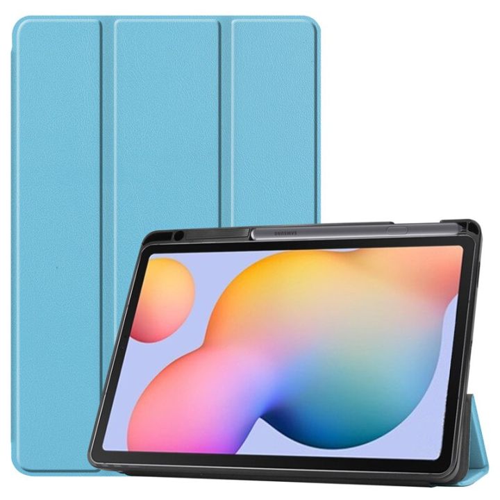 For%20Samsung%20Galaxy%20Tab%20S6%20Lite%2010.4%20inch%20SM-P610%20P615%20Case%20with%20Pencil%20Holder%20Tri-Fold%20Stand%20Cover%20Tablet%20Shell%20For%20Tab%20S6%20Lite%20BQ%20-%20Image%206