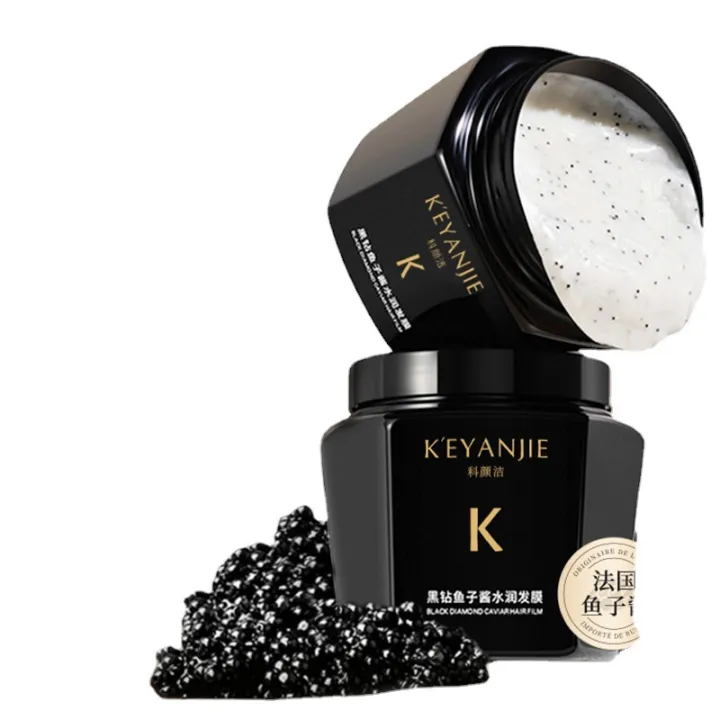 Keyanjie%20Black%20Diamond%20Caviar%20Hair%20Mask%20Luxury%20Hair%20Pomade,%20soft%20and%20fluffy,%20improve%20dry%20and%20frizzy%20hair%20-%20Image%204