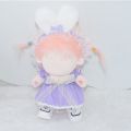 Colorful Cotton Doll Skirt for 10cm/20cm Doll Clothes Plush Doll's Clothing Handmade Outfit Accessories Fashion Kids Toys Gift Luhuai CVC. 