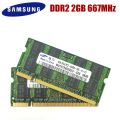 【YIYANGMAOYI111】SAMSUNG DDR2 2GB PC2 5300S 6400S DDR2 2G 1G 667 Mhz Laptop Memory Notebook SODIMM RAM. 