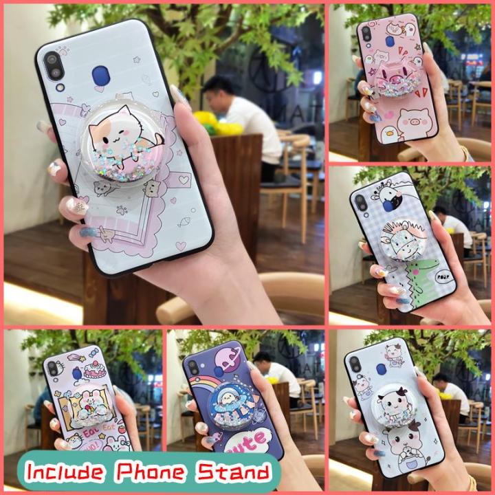 Durable%20Cartoon%20Phone%20Case%20For%20Samsung%20Galaxy%20M20/SM-M205FD%20Back%20Cover%20Glitter%20Protective%20Simplicity%20TPU%20cute%20Waterproof%20-%20Image%203