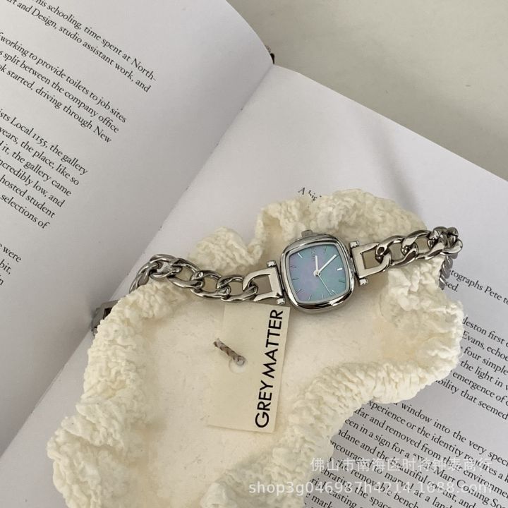 PALESCE niche Korean version ins minimalist temperament sea blue small sugar watch women's personalized chain light luxury women's watch