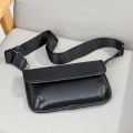Malunte shoulder bag, leather men's bag, trendy fashion small shoulder bag, mobile phone bag, motorcycle bag, crazy horse leather crossbody bag men.
