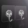 10 Pcs Adhesive Hooks Heavy Duty Wall Hooks 12 Kg (Max) Self Adhesive Hook - Wall Hook.