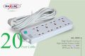 Multi Plug Maxline ML-2010 Multiplug 8 Port Extention Socket 20 Feet Cable - Multi Plug - Multi Plug. 