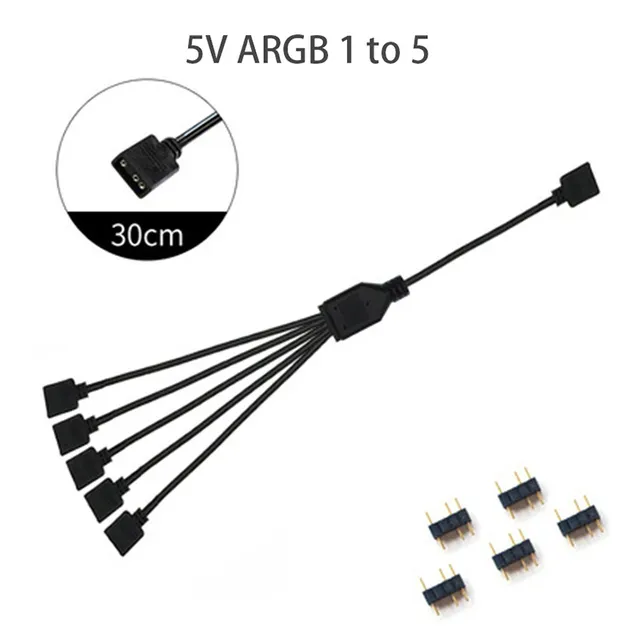 5v/3pin%20Argb%2012v/4pin%20Rgb%20Cable%20Connector%2010%20Hub%20Sata%20Power%20Extension%20For%20Pc%20Fan%20Motherboard%20Aura%20Rgb%20Led%20Tape%20Fan%20Cooler%20-%20Image%204