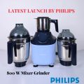 PHILIPS Mixer Grinder 800 W Mixer Grinder (HL7773 | 3 Jars | SKY BLUE, Navy Blue).