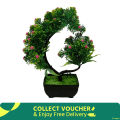 1Pc Natural Looking Small Flower Artificial Plastic Bonsai Tree with Tub for Home and Gift Decoration. 