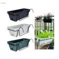 Balcony Railing Planter Pot Window Box Planter Hanging Planter Rail Planter Vegetables Growing Container Plant Basket for Garden Porch Patio. 
