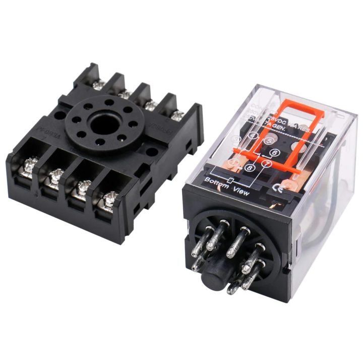 RELAY%20With%20BASE%20220VAC%2010A%20Electromagnetic%20Relay%20With%208%20Pin%20Base%20Terminal%20Coil%20Voltage%20AC%20220V%202%20Pole%20-%20Image%205