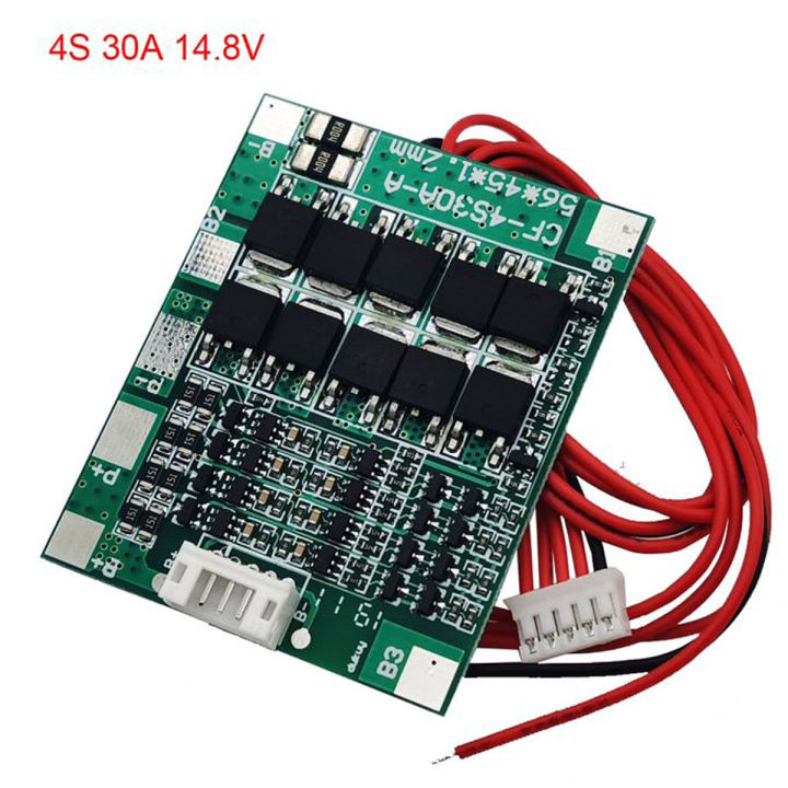 4S 30A BMS PCB Li-Ion Lithium 18650 Battery Protection Board - Balance IC Board - Ensure Optimal Battery Safety and Balance in Use