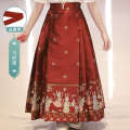 Women's Tang attire, Hanfu, girl's horse face suit, Chinese style skirt, summer ancient costume performance, children's formal dress skirt. 