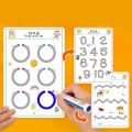 Children Montessori Drawing Toys Pen Control Training Color Shape Math Match Game Set Toddler Learning Educational Toys for Kids.