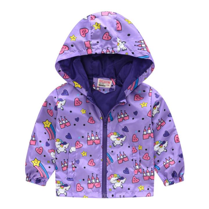 windbreaker%20for%20girls%20Children's%20jacket%20Child%20coat%20unicorn%20rainbow%20spring%20summer%20jacket%20girl%20baby%20clothes%20thin%20waterproof%202-7T%20-%20Image%205
