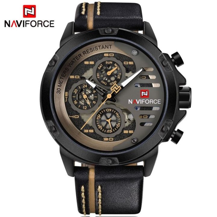 NAVI%20forCE%20NF9110%20PU%20Leather%20Wrist%20Watch%20%20for%20Men%20-%20Brown%20and%20Black%20-%20Image%205