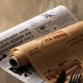 8m Greaseproof Baking Paper Newspaper Printing Design Food Wrapping Paper Bread Sandwich Burger Fries Food Grade Proof Paper. 