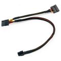 Mini 6Pin to 15Pin X2 SATA Power Cable Cord for DELL Vostro 3650 3653 3655 Desktop Computer HDD SSD Expansion Cable. 