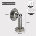 Magnetic Door Stop Stainless Steel Door Stopper Bathroom Heavy Duty Floor Wall Mount Wind-Proof Door Holder. 