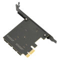 USB 3.2 Gen1 PCIe Card, 5Gbps Plug and Play PCIE To USB 3.2 Expansion Card for Small Chassis. 