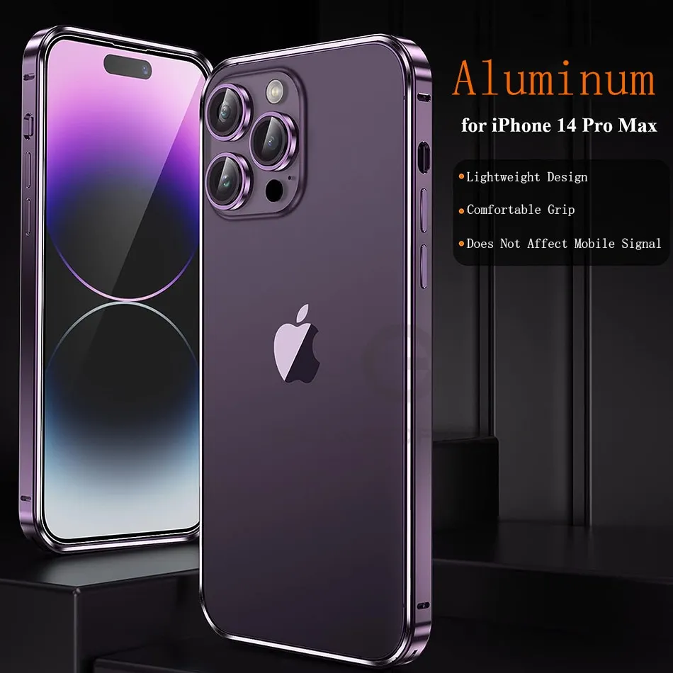 Metal Bumper Iphone 12 Pro Bumper Case No Back Luxury Light