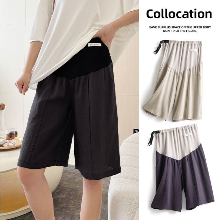 Maternity%20Shorts%20Pants%20Summer%20Casual%20Pregnant%20Pregnant%20Women's%20Shorts%20Maternity%20Clothes%20for%20Pregnant%20Women%20Clothings%20Mother%20Kids%20-%20Image%203