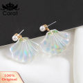 Colorful Resin Mermaid Rainbow Imitation Pearl Women Stud Earrings Gift. 