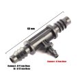 5-Pcs Reducer Tee Connector to Join 8/11mm or 9/12 mm Garden Hose Pipe with 4/7mm Tube for Setup Gardening Drip Irrigation or Watering System..