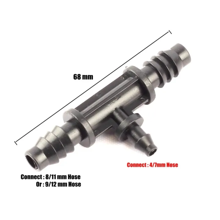 5-Pcs%20Reducer%20Tee%20Connector%20to%20Join%208/11mm%20or%209/12%20mm%20Garden%20Hose%20Pipe%20with%204/7mm%20Tube%20for%20Setup%20Gardening%20Drip%20Irrigation%20or%20Watering%20System.%20-%20Image%204