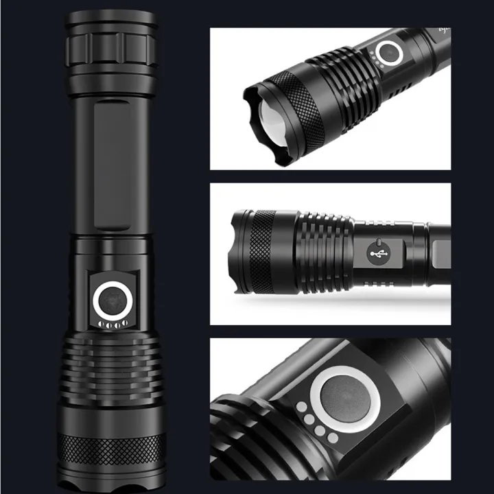 Duangduyang%20LED%20Zoom%20Flashlight%20XHP70%20Torch%20USB%20Rechargeable%20Waterproof%20Lamp%20Ultra%20Bright%20-%20Torch%20Light%20-%20Image%204