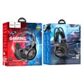Hoco W106 Tiger Gaming Over The Ear Headphones for Desktop, Mobile, Laptop | 50mm Drivers | 2-in-1 Adapter Wired Gaming Headphone.