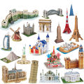 GC World Famous Architecture Building Puzzle 3D Construction Jigsaw Puzzle Toys For Kids Birthday Christmas Gift.