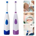 Electric Teethbrush Children Rotating Electric Tooth Brush Battery Power Oral Health Clearing Waterproof Replaceable Brush Head. 