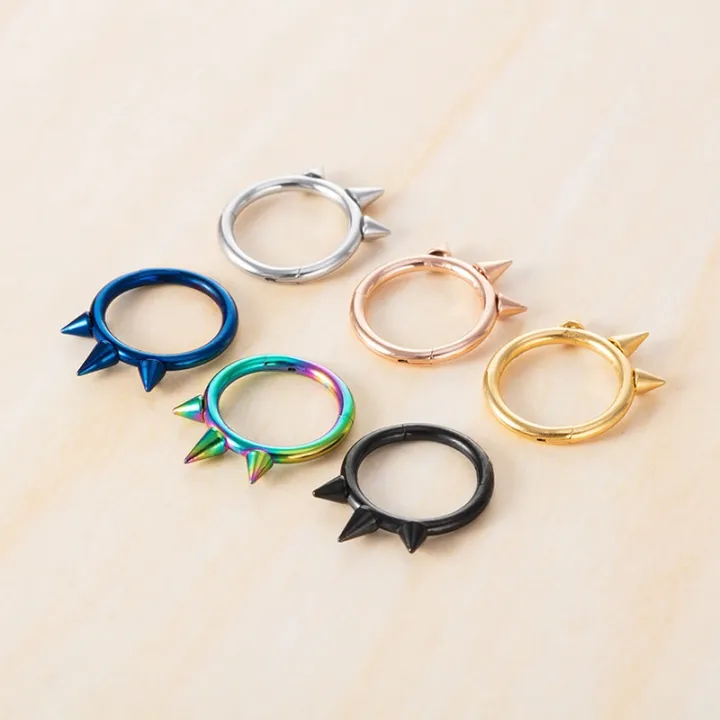 1PC%20Punk%20Spiked%20Septum%20Ring%20Nostril%20Piercing%20Surgical%20Steel%20Nose%20Clicker%20Segment%20Hinged%20Nose%20Rings%20Hoop%2016G%20Cartilage%20Earring%20-%20Image%203