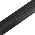 Luxury Men's Leather Automatic Ribbon Waist Strap Belt Without Buckle Black.