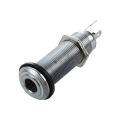 1x 1/4 Inch Chrome Cylinder Flush Mount Jack & A1347 1 Piece Guitar Bass End Pin Output Jack 1/4 Inch Mono or Stereo.